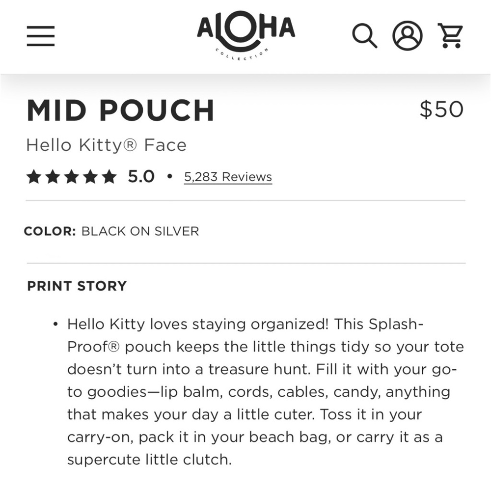 ALOHA Collection Mid Pouch - Picture 5 of 8